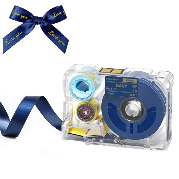 phomemo-12mmx5m-pastel-bluewhitered-ribbon-label-tapes-for-p15a30-4711816 Phomemo 12 mm x 5 m Rubans Marine